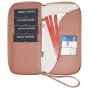 Porta passaporto Stackers Wave Family - arancione deserto