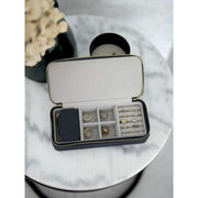 Portagioie da viaggio grande con cerniera Stackers - Blu navy