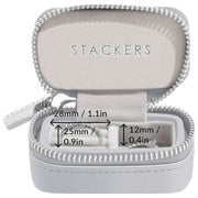 Portagioie da viaggio grande con cerniera Stackers - Grigio ghiaia