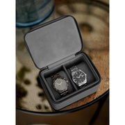 Scatola porta orologi da viaggio media con cerniera Stackers - Grigio ardesia