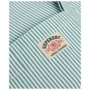 Borsa tote Superdry & Co Oxford a righe - menta piperita/righe bianche gesso