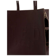 Borsa Icony Webbing grande di Ted Baker - Marrone Cioccolato
