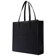 Borsa Icon grande Soocon Crosshatch di Ted Baker - Nera