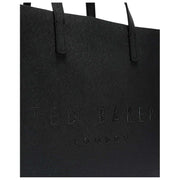 Borsa Icon grande Soocon Crosshatch di Ted Baker - Nera