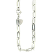 Ti2 Titanium Paperclip Chain - Natural Silver