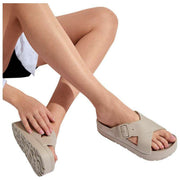 Tote Sandali SOLBOUNCE Bounce Cross con fibbia frontale - Beige tortora
