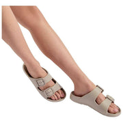 Tote SOLBOUNCE Ciabatte con doppia fibbia - Talpa Beige