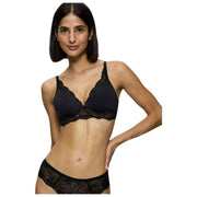 Bralette con ciondolo Triumph Amourette - nera