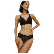 Bralette con ciondolo Triumph Amourette - nera