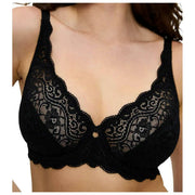 Reggiseno in pizzo con ferretto Triumph Amourette - Nero