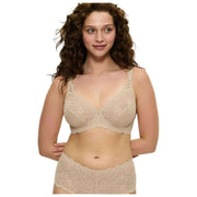 Reggiseno in pizzo con ferretto Triumph Amourette - Pelle Beige