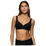 Reggiseno in pizzo imbottito con ferretto Triumph Amourette - Nero