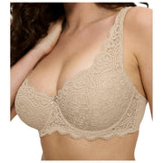 Reggiseno in pizzo imbottito con ferretto Triumph Amourette - Pelle Beige