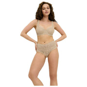 Reggiseno in pizzo imbottito con ferretto Triumph Amourette - Pelle Beige