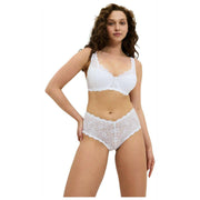 Reggiseno in pizzo imbottito con ferretto Triumph Amourette - Bianco