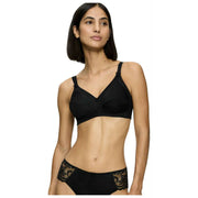 Reggiseno senza ferretto in cotone Triumph Doreen - nero