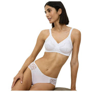 Reggiseno senza ferretto in cotone Triumph Doreen - bianco