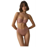 Maxi slip trasparenti Triumph Signature - Beige mandorla tostata