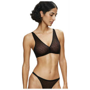 Reggiseno trasparente senza ferretto Triumph Signature - Nero