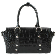 Mini tracolla Vivienne Westwood Bettina Emboss Croc - Nera