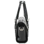 Mini tracolla Vivienne Westwood Bettina Emboss Croc - Nera