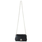 Borsa piccola Vivienne Westwood Hazel Grain - Nera