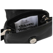 Portachiavi/portachiavi con ciondolo per borsa del tesoro in morbida pelle Hazel Vivienne Westwood - nero