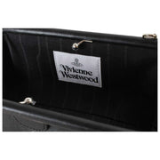 Borsa a tracolla Vivienne Westwood Jane Supple con struttura in pelle - Nera