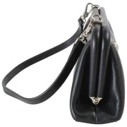 Borsa a tracolla Vivienne Westwood Jane Supple con struttura in pelle - Nera