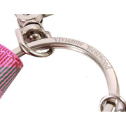 Vivienne Westwood Saffiano Printed I Love Orb Keyring - Candy Tartan Pink