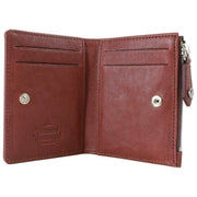 Portacarte Vivienne Westwood con patta sottile in morbida pelle - Marrone Castagna