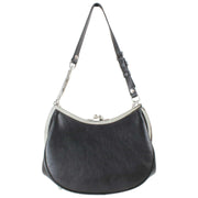 Borsa a mano con cornice in morbida pelle Vivienne Westwood - Nera