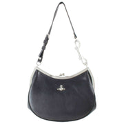 Borsa a mano con cornice in morbida pelle Vivienne Westwood - Nera