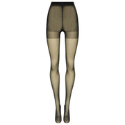 Collant con supporto per le gambe Wolford Miss W 30 denari - Nero