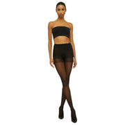 Collant con supporto per le gambe Wolford Miss W 30 denari - Nero