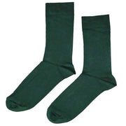 Bassin and Brown 5 Pack Plain Bamboo Socks - Green/Red/Navy/Black/Blue