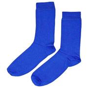 Bassin and Brown 5 Pack Plain Bamboo Socks - Red/Yellow/Sea Green/Blue/Mustard