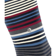 Burlington Stripe Knee High Socks - Marine Navy