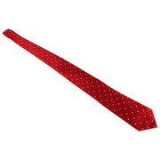 David Van Hagen Polka Dot Tie - Red/White