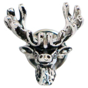 David Van Hagen Stag Lapel Pin - Silver