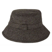 Dents Abraham Moon Herringbone Bucket Hat - Pewter