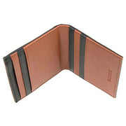 Dents Medway RFID Card Holder Leather Wallet - Black/Highway Tan