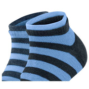 Esprit Mesh Stripe 2 Pack Sneaker Socks - Blue