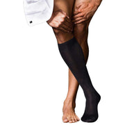 Falke No6 Finest Merino and Silk Knee High Socks - Black