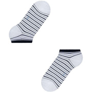 Falke Stripe Shimmer Sneaker Socks - White