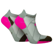 Hilly Marathon Fresh Min Socklets - Sage/Fluo Pink