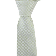 Knightsbridge Neckwear Check Tie and Pocket Square set - Green