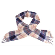 Locharron of Scotland Bannockbane Lambwool Scarf - Navy/Burgundy/Beige