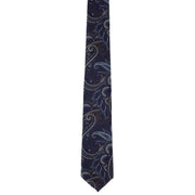 Michelsons of London Luxurious Paisley Tie and Pocket Square Set - Brown