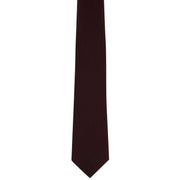 Michelsons of London Plain Silk Tie - Wine